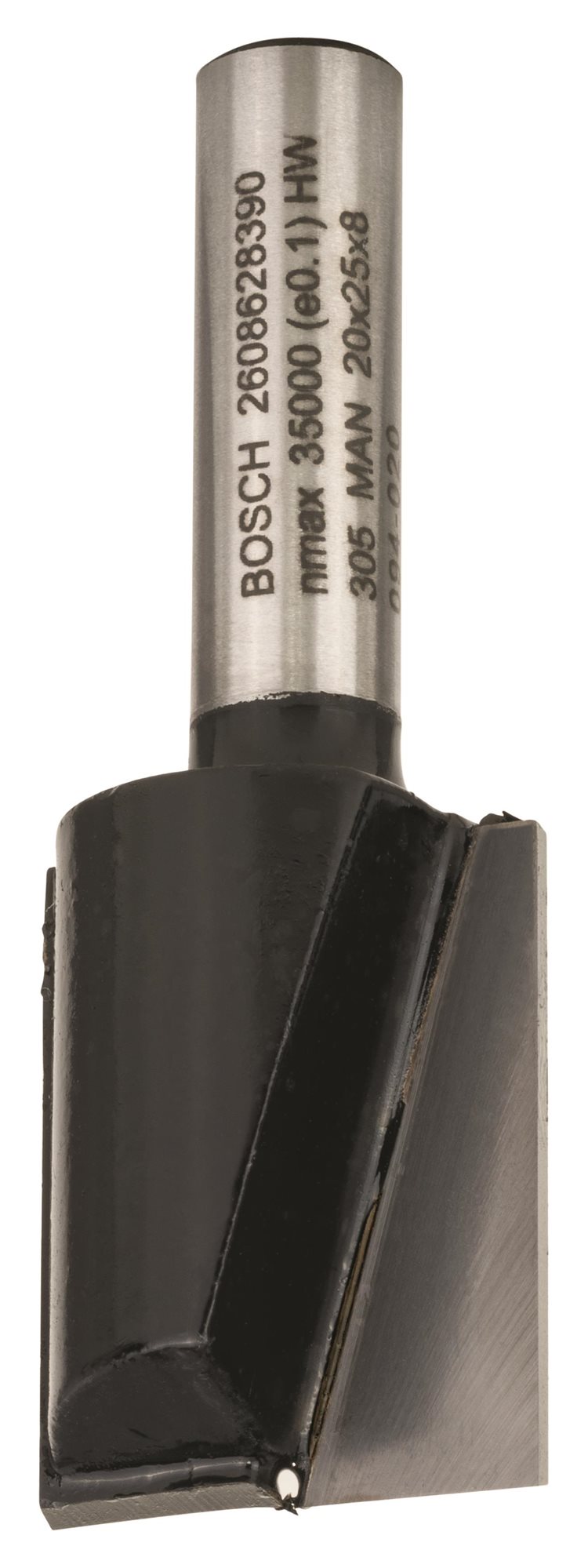 BOSCH Drážkovacia fréza, 8 mm, D1 20 mm, L 24,6 mm, G 56 mm 2.608.628.390