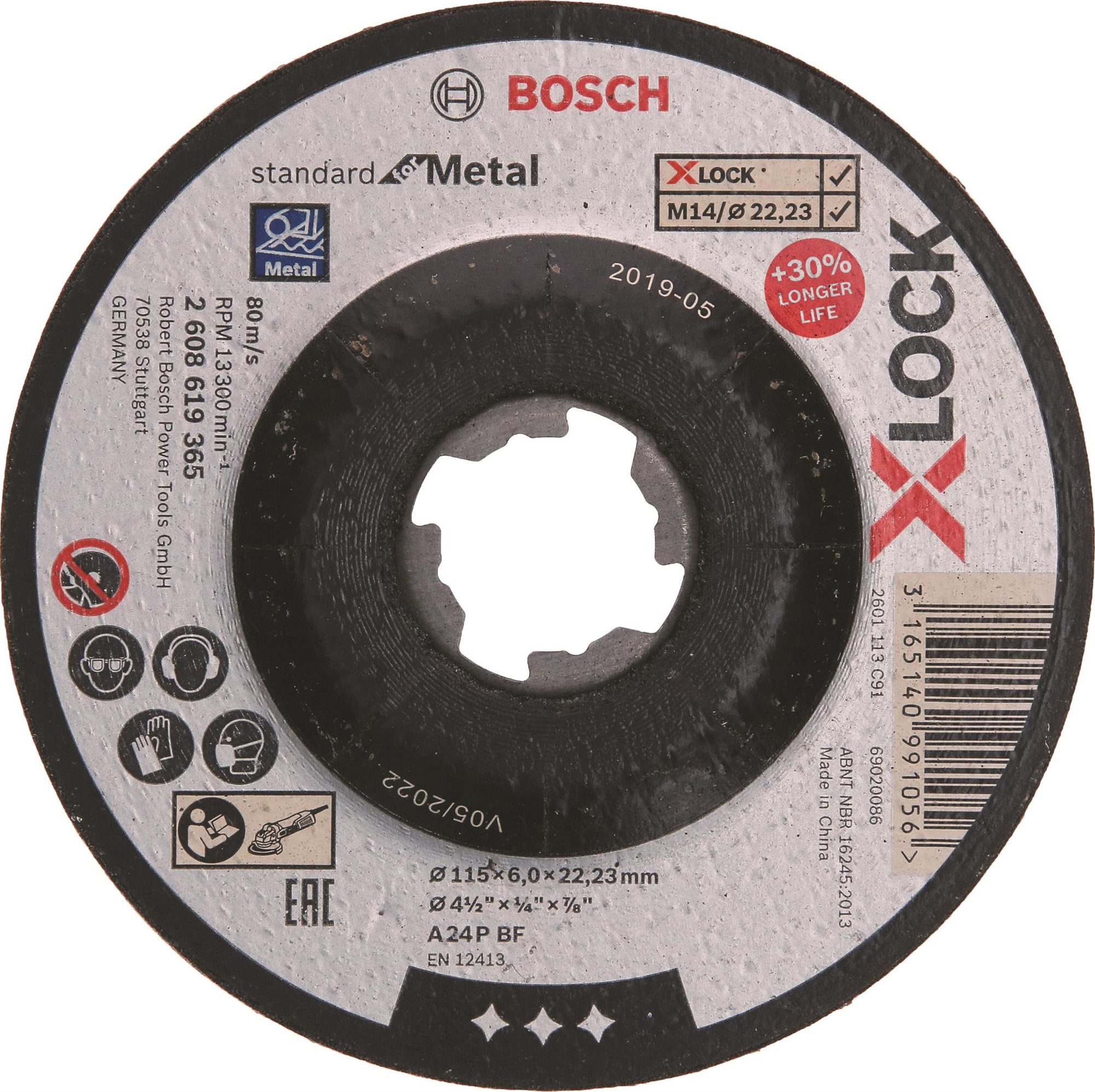 BOSCH X-LOCK SfM 115 × 6 mm T27 2.608.619.365