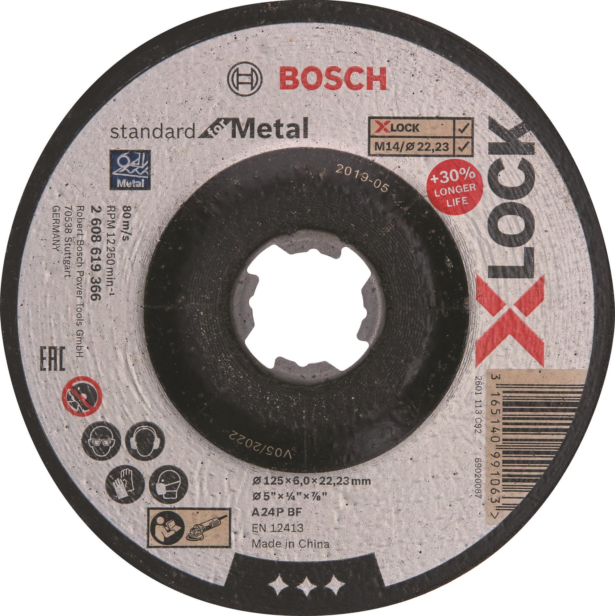 BOSCH X-LOCK SfM 125 × 6 mm T27 2.608.619.366