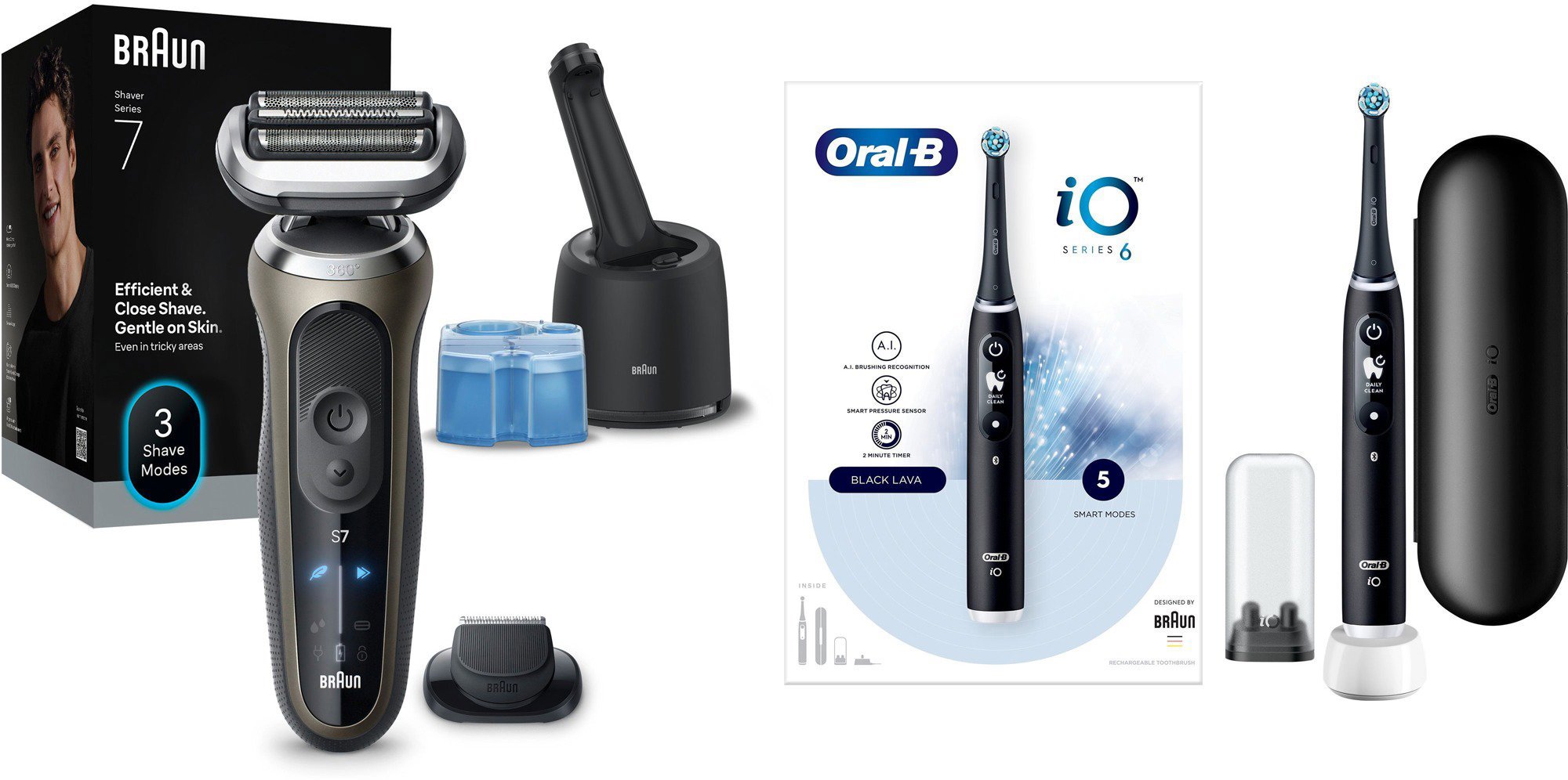Braun Series 7 72-C7200cc + Oral-B iO 6 čierna
