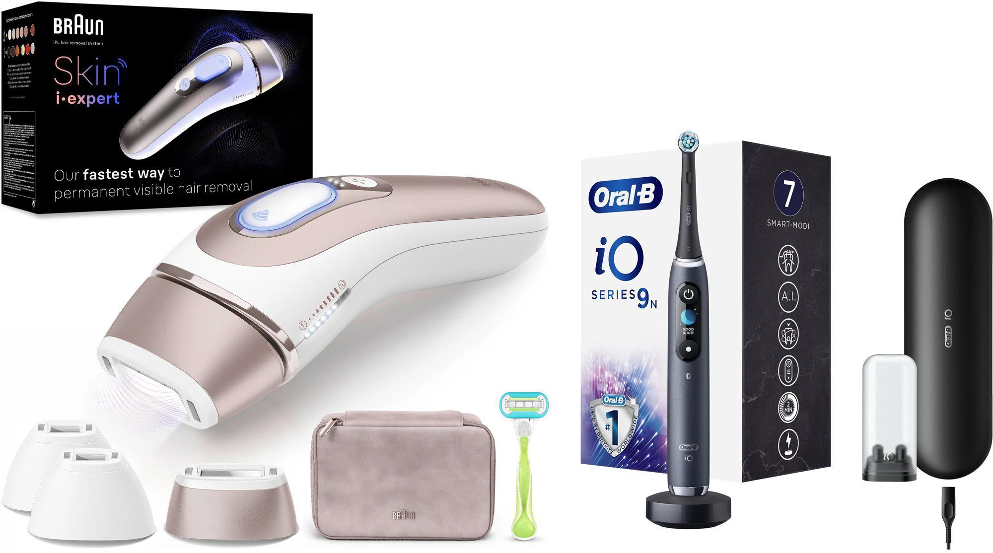 Braun I Expert PL7257 + Oral-B iO 9 Onyx