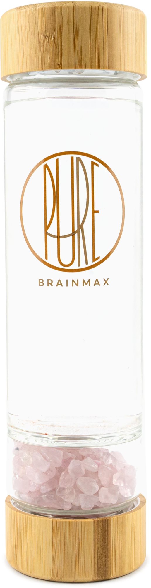 BrainMax Pure Sklenená fľaša s ruženínom 500 ml