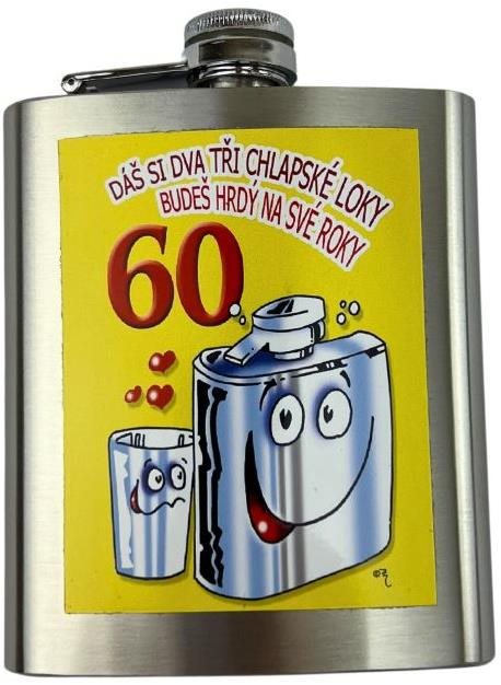 DIVJA Darčeková ploskačka Dáš si dva tři chlapské loky – 60-tka 200 ml
