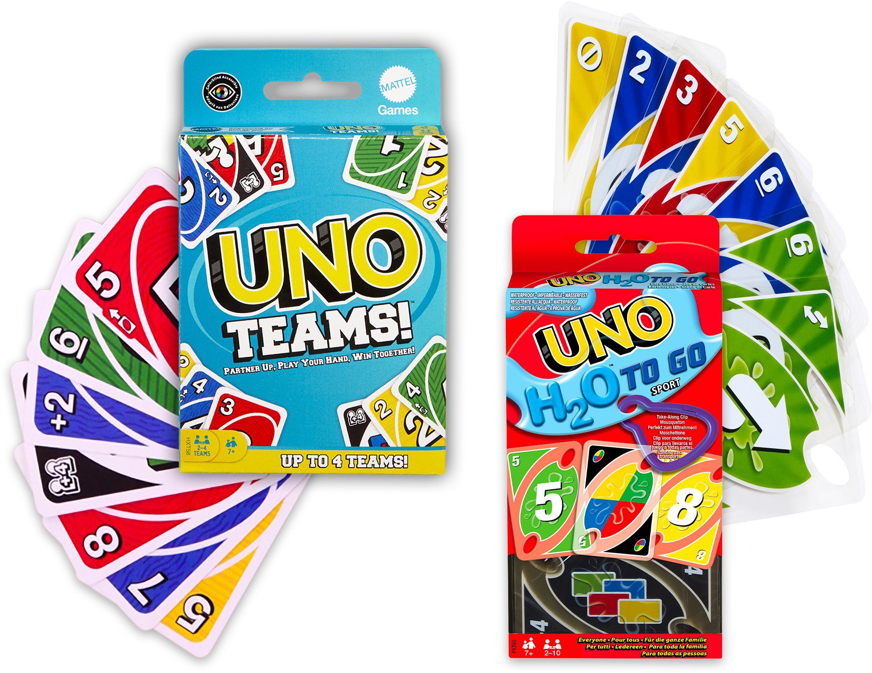 UNO H2O na cesty a k vode + UNO Teams
