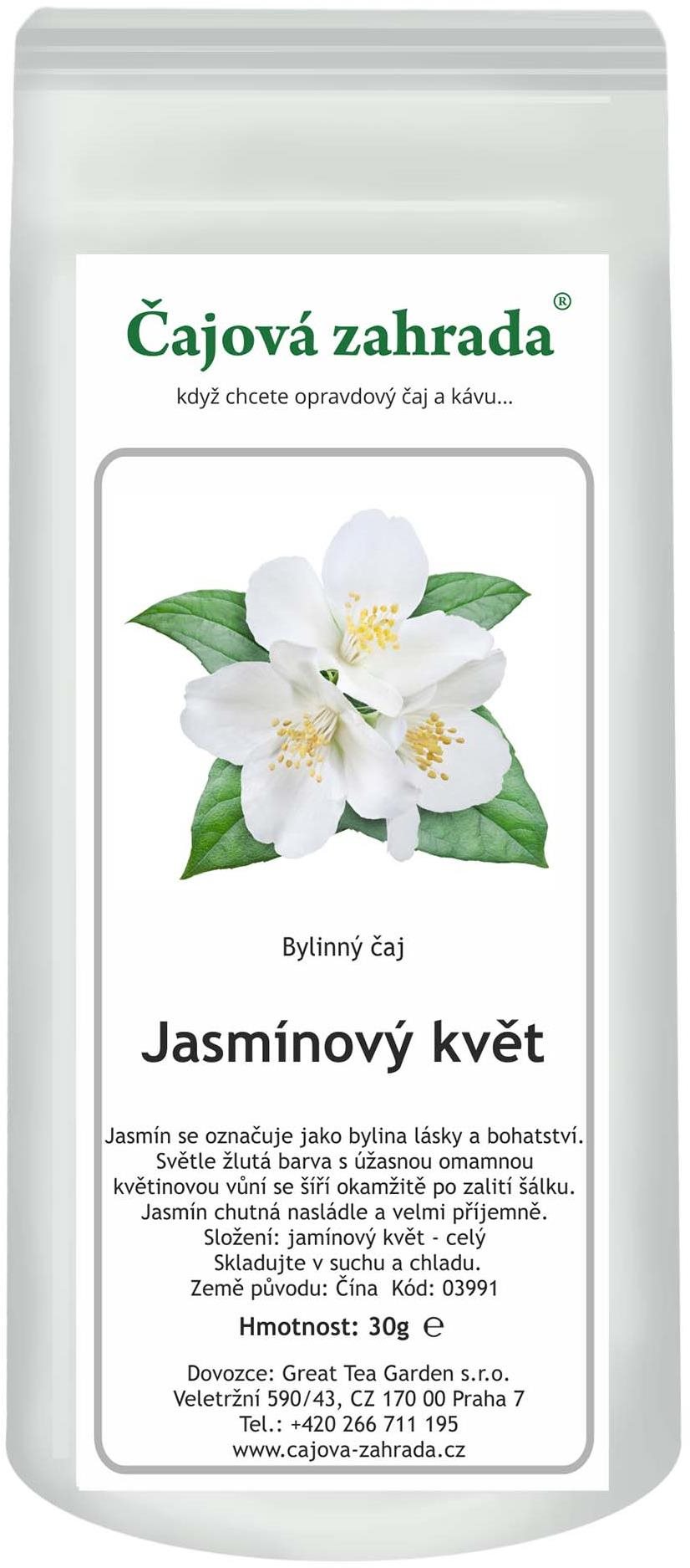 Čajová záhrada Jasmínový kvet