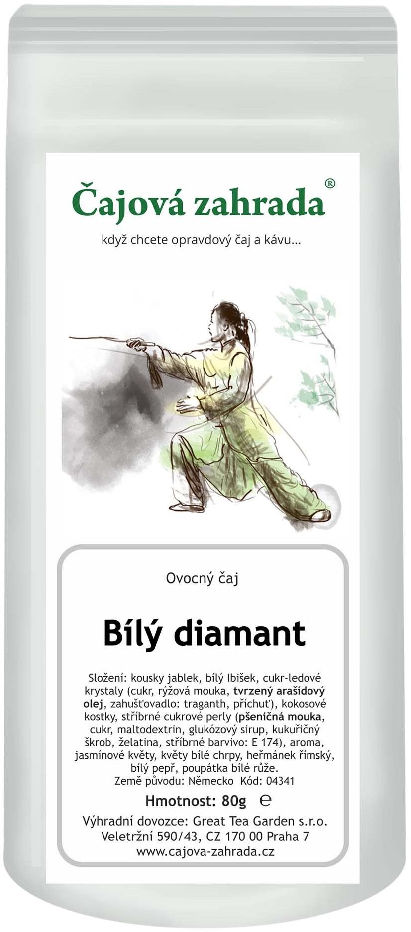 Čajová záhrada – Biely diamant – ovocný čaj, 80 g