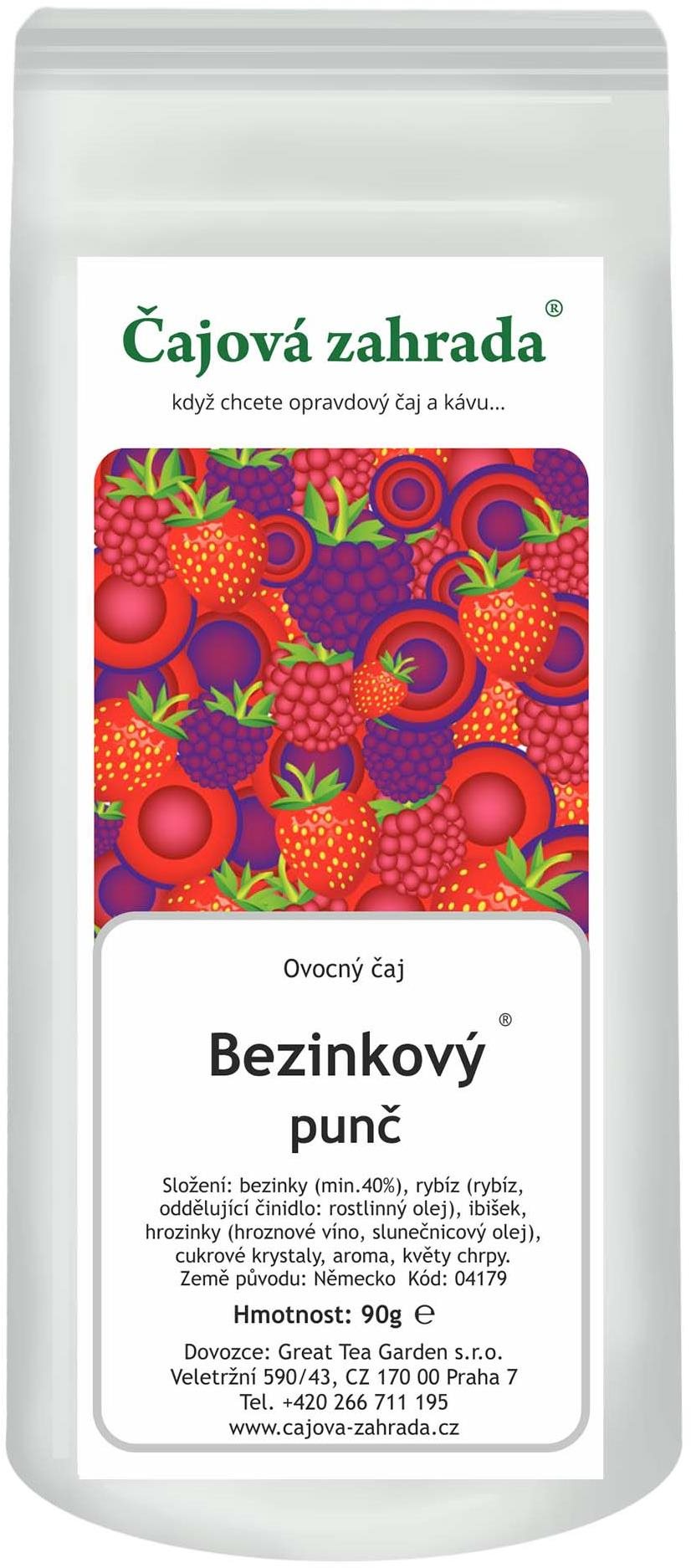 Čajová záhrada – Bazový punč® – ovocný čaj, 500 g