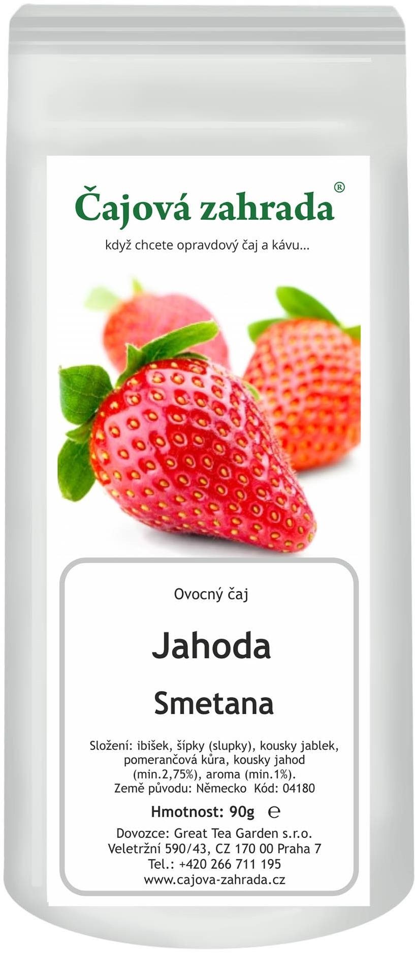 Čajová záhrada – Jahoda & Smotana – ovocný čaj, 500 g
