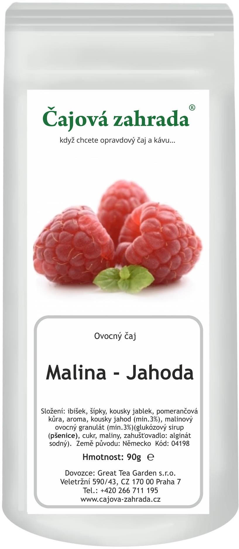 Čajová záhrada – Malina & Jahoda – ovocný čaj, 500 g