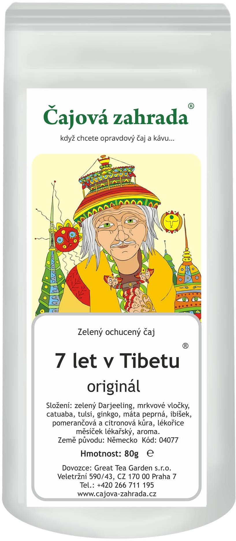 Čajová záhrada – 7 rokov v Tibete® – zelený ochutený čaj, 500 g