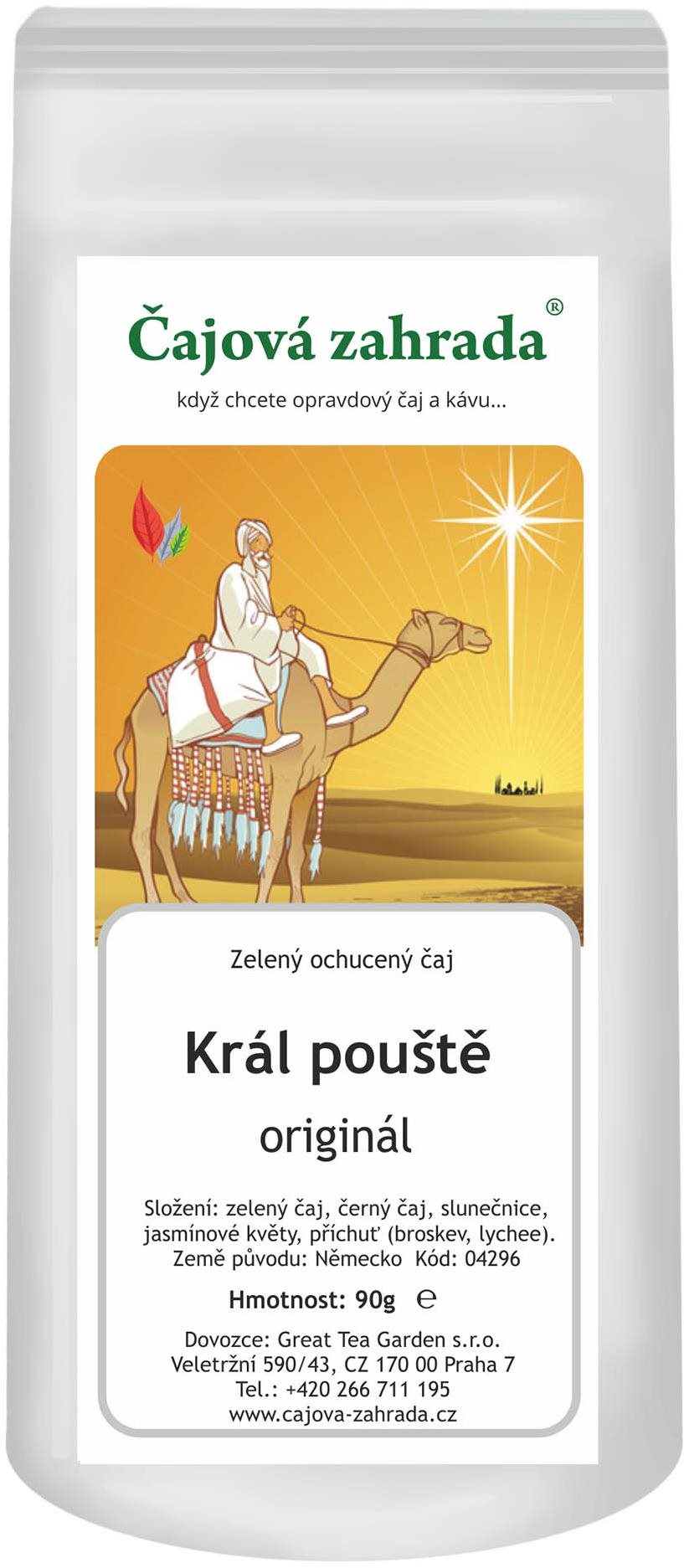 Čajová záhrada – Král púšte – zelený ochutený čaj, 90 g