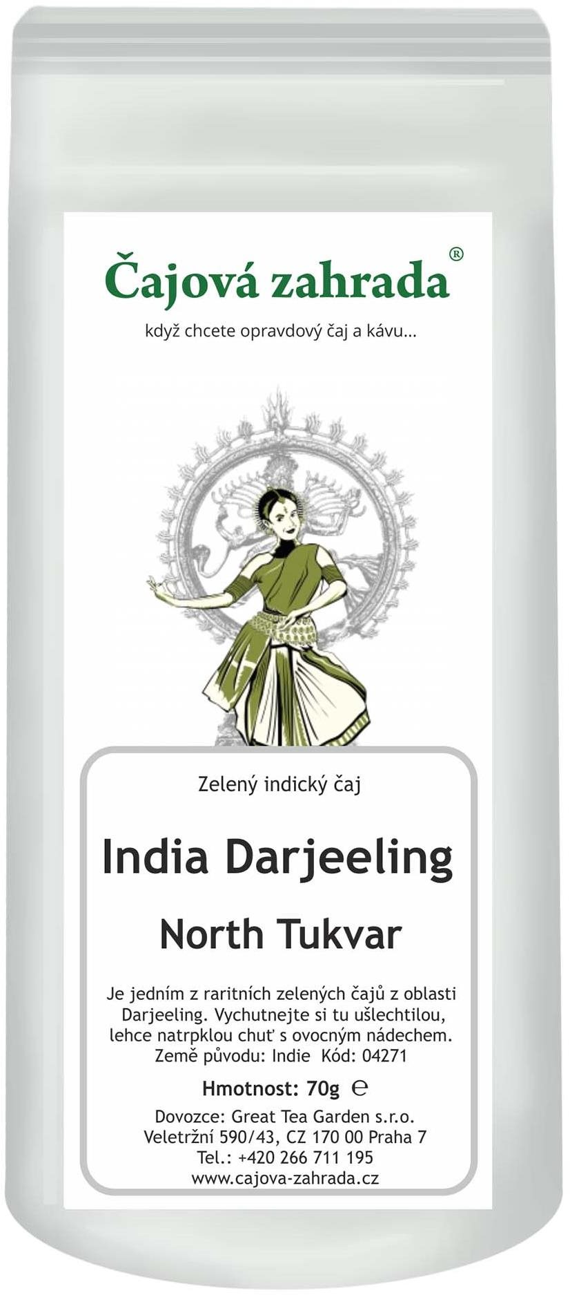 Čajová záhrada – India Darjeeling KGFOPI North Tukvar – zelený čaj, 500 g