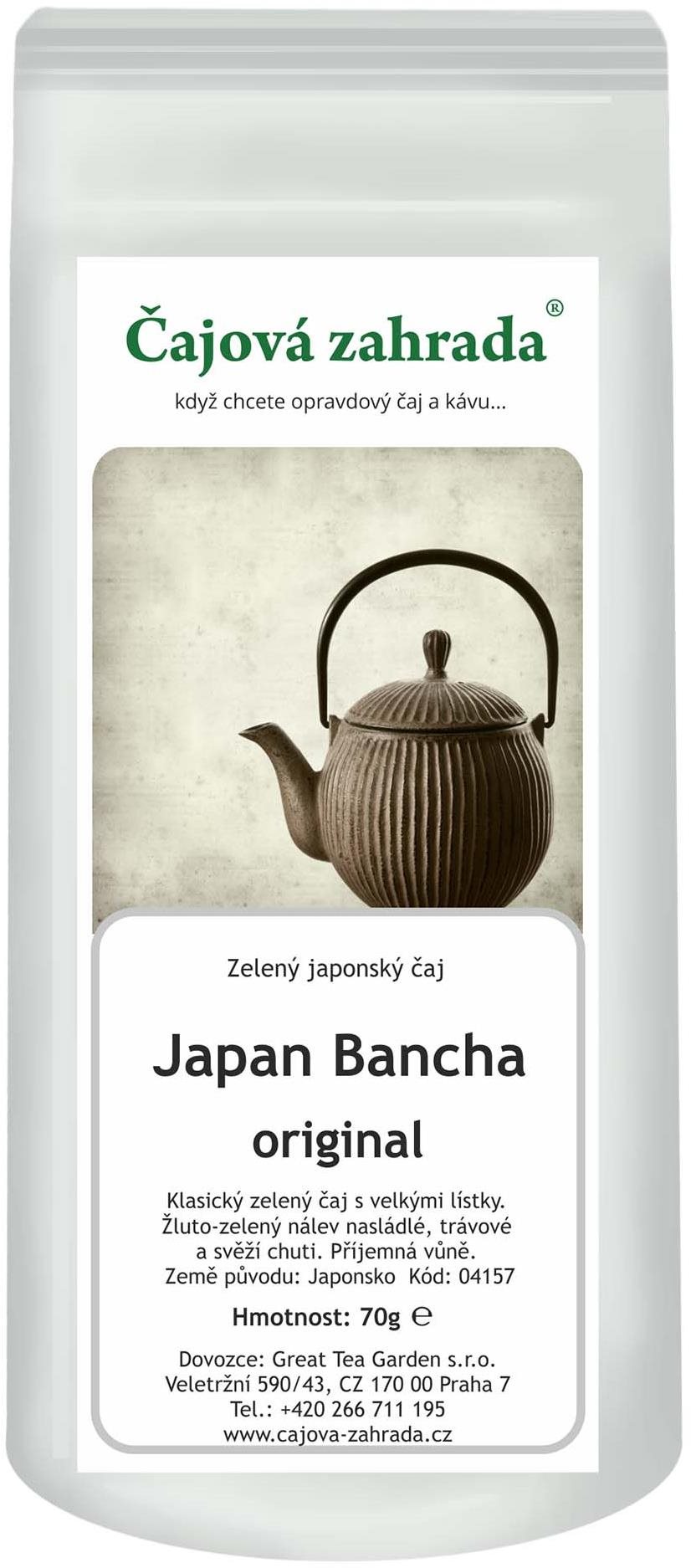 Čajová záhrada – Japan Bancha – zelený čaj, 500 g