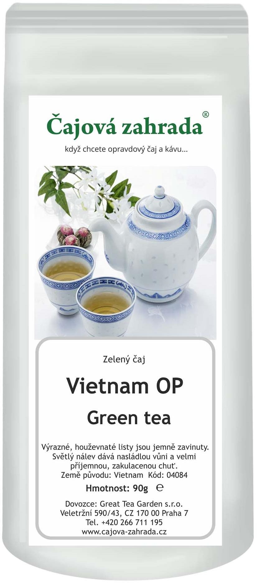 Čajová záhrada – Vietnam OP Green – zelený čaj, 90 g