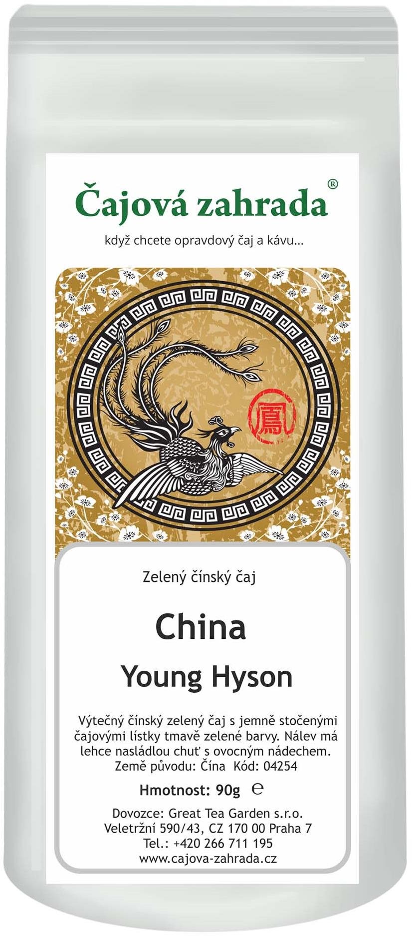 Čajová záhrada – China Young Hyson – zelený čaj, 90 g