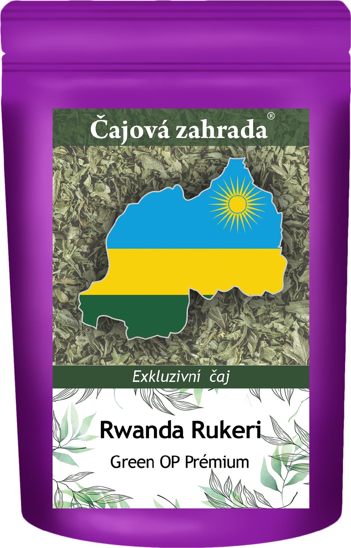 Čajová záhrada – Rwanda Rukeri Green OP Prémium – zelený čaj 100 g