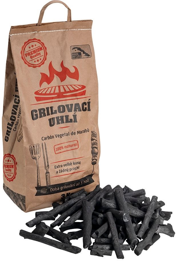 Carbón Vegetal de Marabú grilovacie uhlie 3 kg