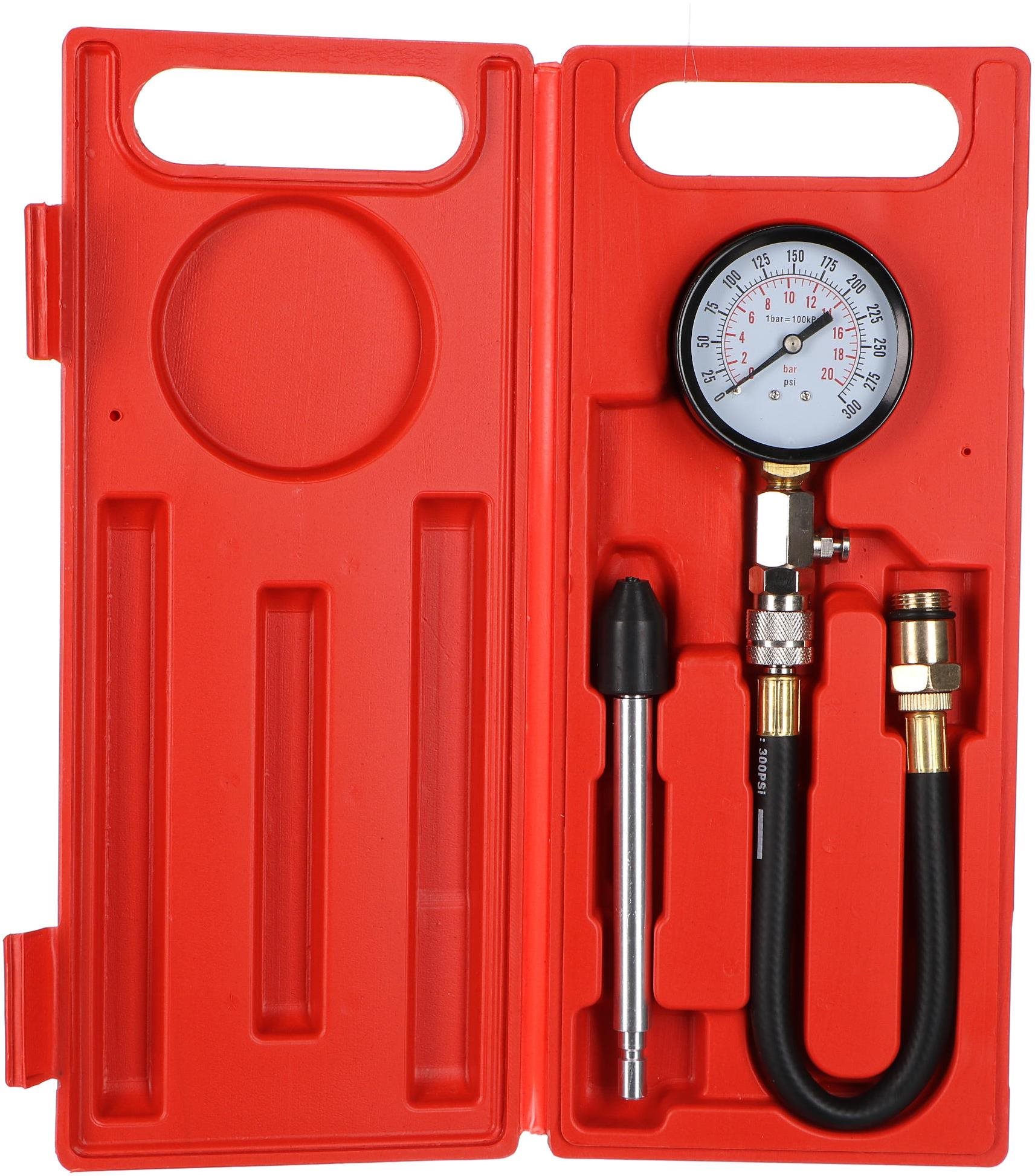 Sixtol Súprava na testovanie kompresie benzínových motorov Mechanic Engine Tester 3, 0-20 bar, 3 ks