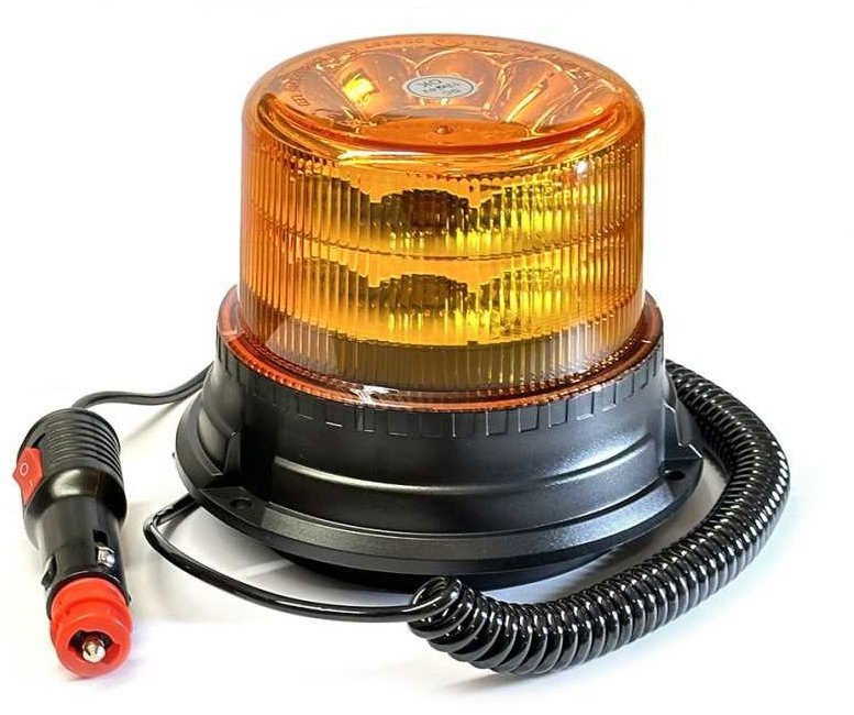 Autolamp Maják LED magnetický 12 V – 24 V oranžový 24 LED 1 W