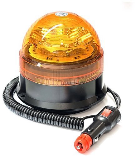 Autolamp CZ LED magnetický maják 12 V – 24 V, oranžový, 12 LED × 1 W, 140 × 136 mm