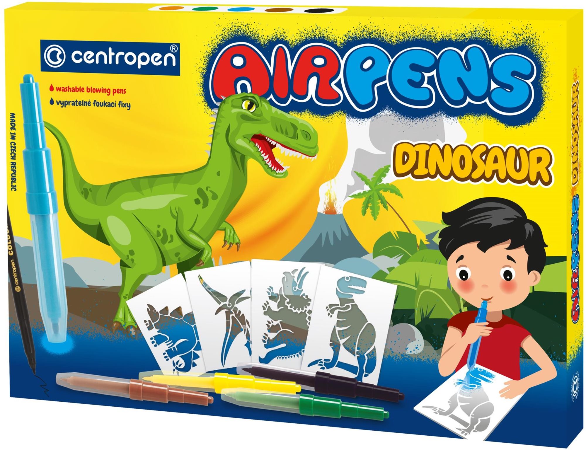 CENTROPEN Air Pens 1 500, fúkacie, dinosaurus