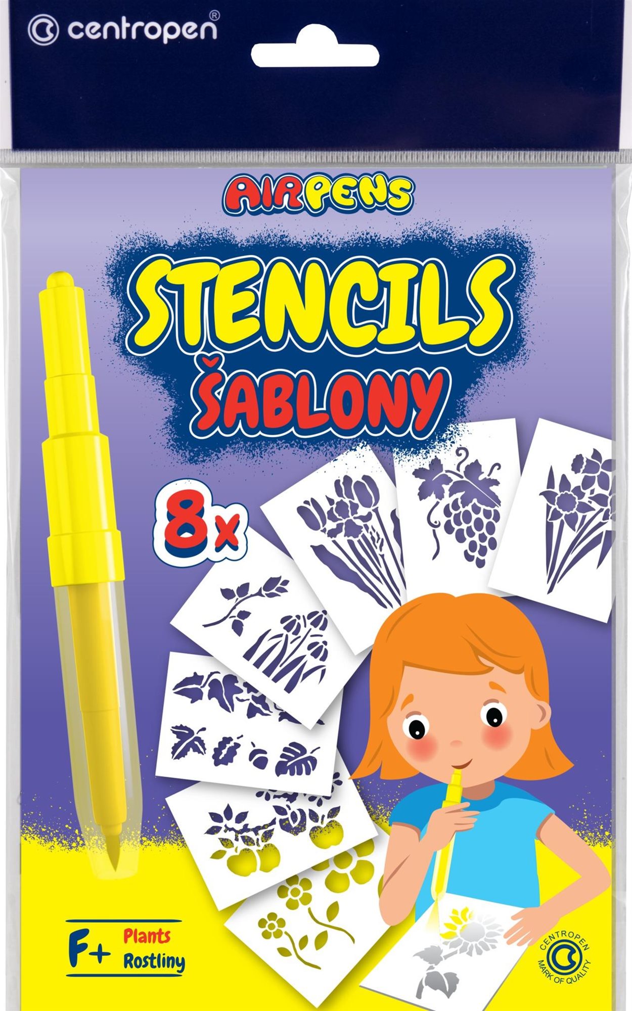 CENTROPEN šablóny k fúkacím fixkám 9996 F + kvety