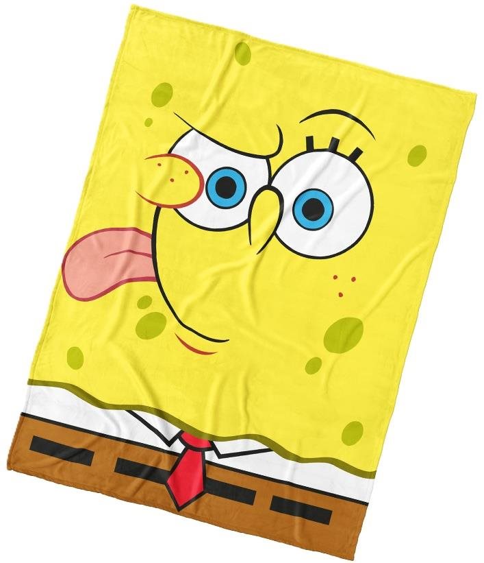 Kaptan Detská deka Sponge Bob Emoji 150 × 200 cm
