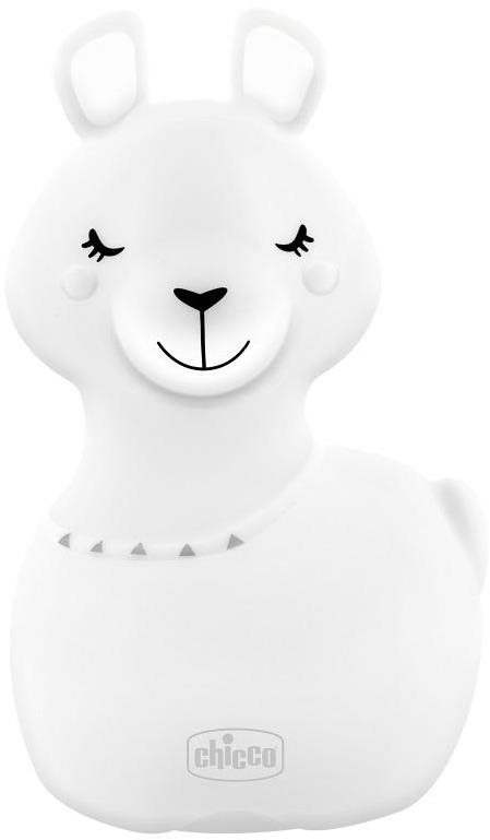 CHICCO Lampička nočné svetlo dobíjateľné, prenosné Sweet Lights – Lama