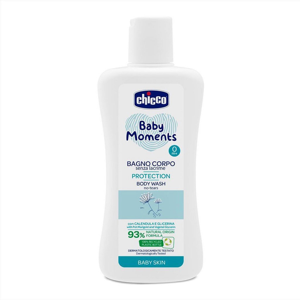 CHICCO Šampón na telo Baby Moments Protection 200 ml 0 mes.+