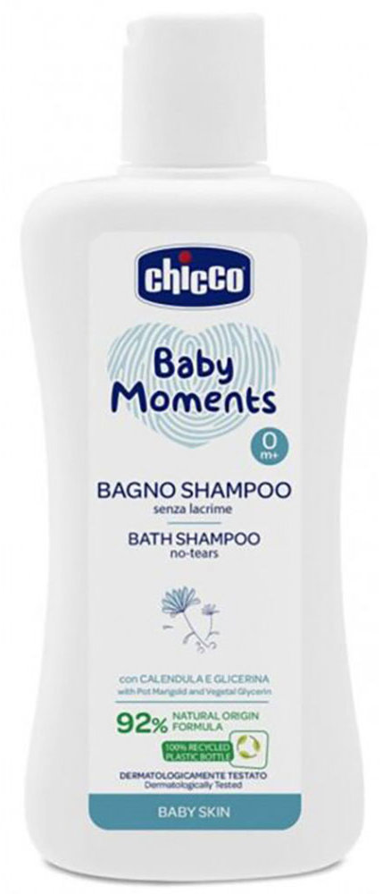 CHICCO Šampón na vlasy a telo Baby Moments 200 ml