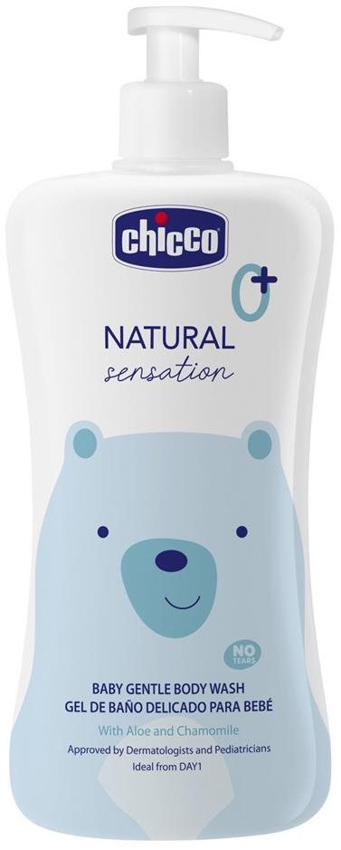 CHICCO Šampón telový Natural Sensation s aloe a harmančekom 500 ml, 0 mes.+