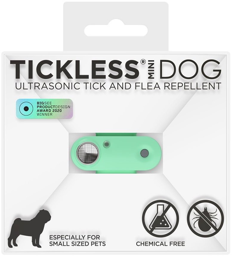 TICKLESS® Mini Nabíjací ultrazvukový odpudzovač kliešťov pre psy a mačky Mentha green