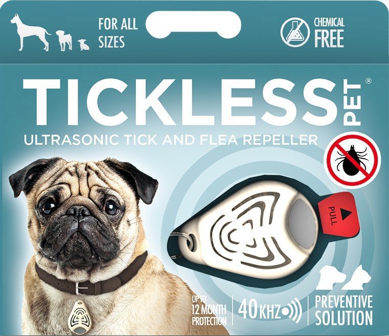 TICKLESS® PET Ultrazvukový odpudzovač proti kliešťom pre psov béžový