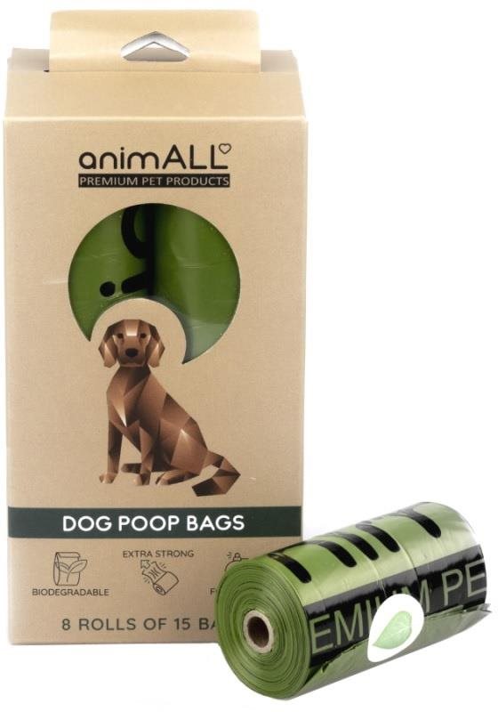 animALL Vrecká na psie exkrementy lesná vôňa 8 kotúčov