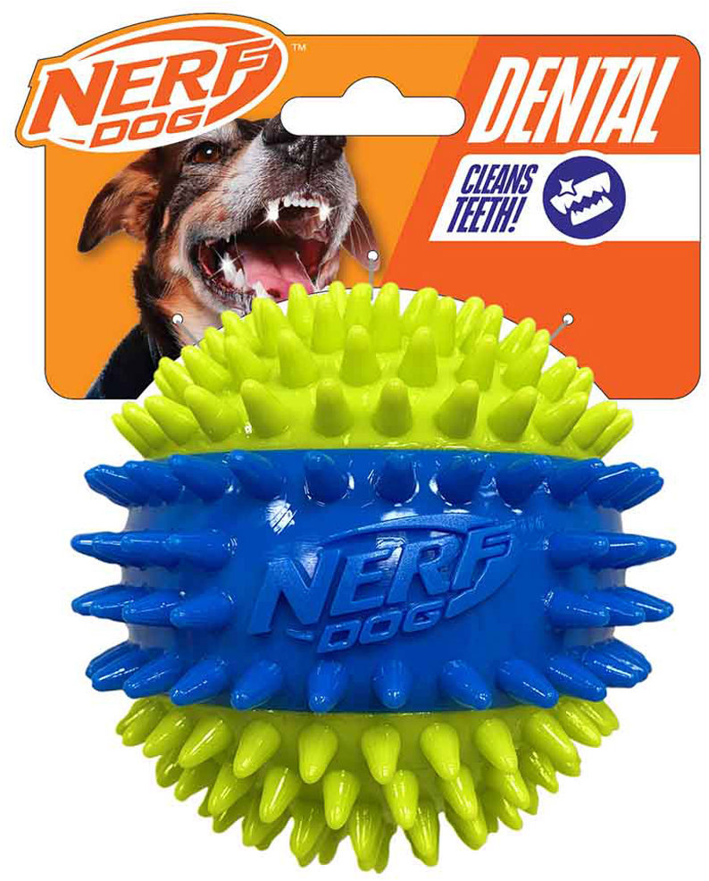 Nerf Dog Pískacia loptička s pichliačmi v troch častiach 9,5 cm