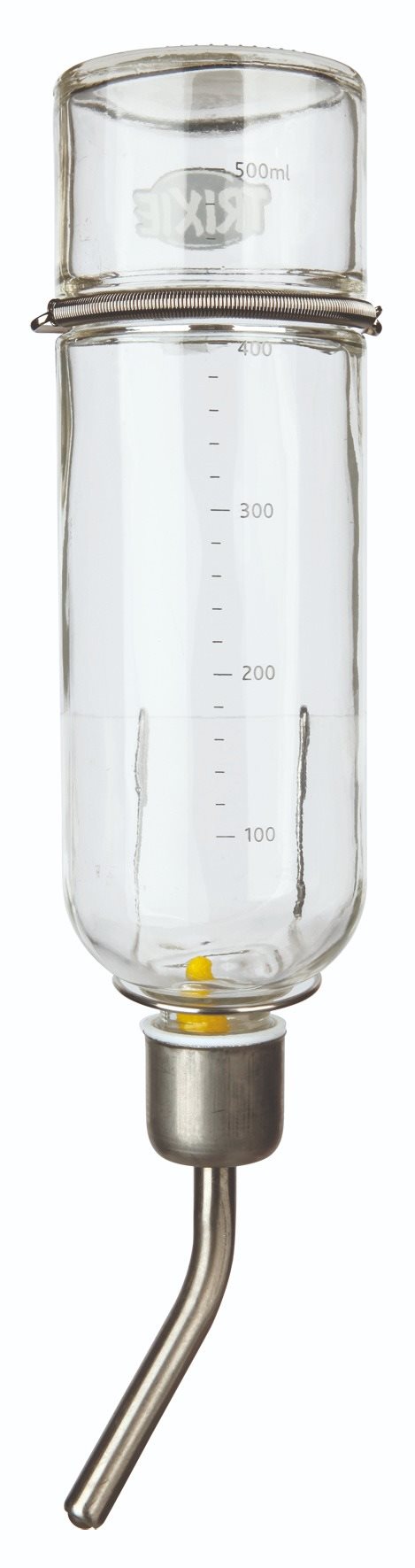 Trixie Napájačka sklenená s kovovým napájadlom pre činčily a králiky 500 ml