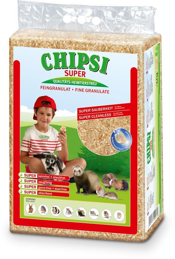 Chipsi Super vysoko absorpčná prírodná podstielka 3,2 kg 60 l