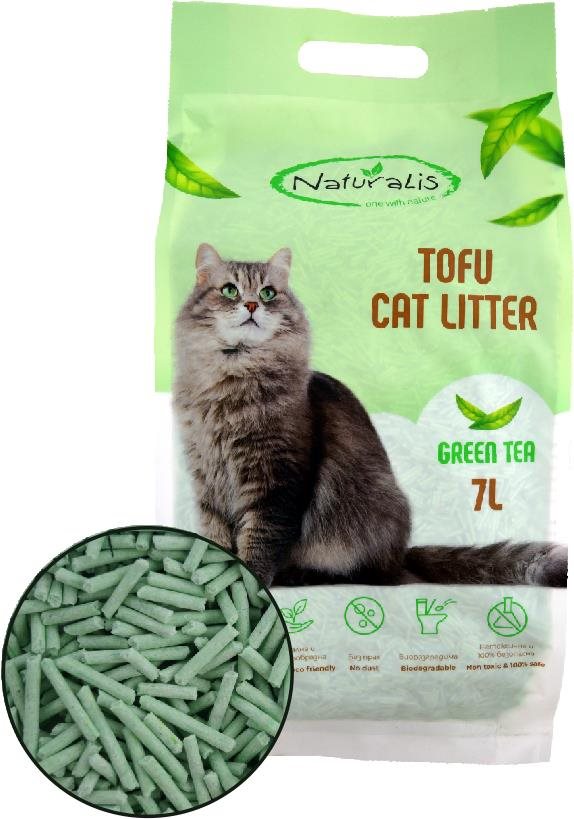Naturalis TOFU Cat litter s vôňou Zelený čaj 7 l