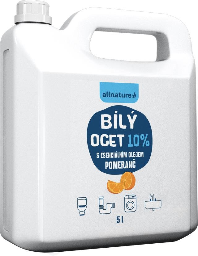 ALLNATURE Biely ocet 10 % s vôňa pomaranča 5 l