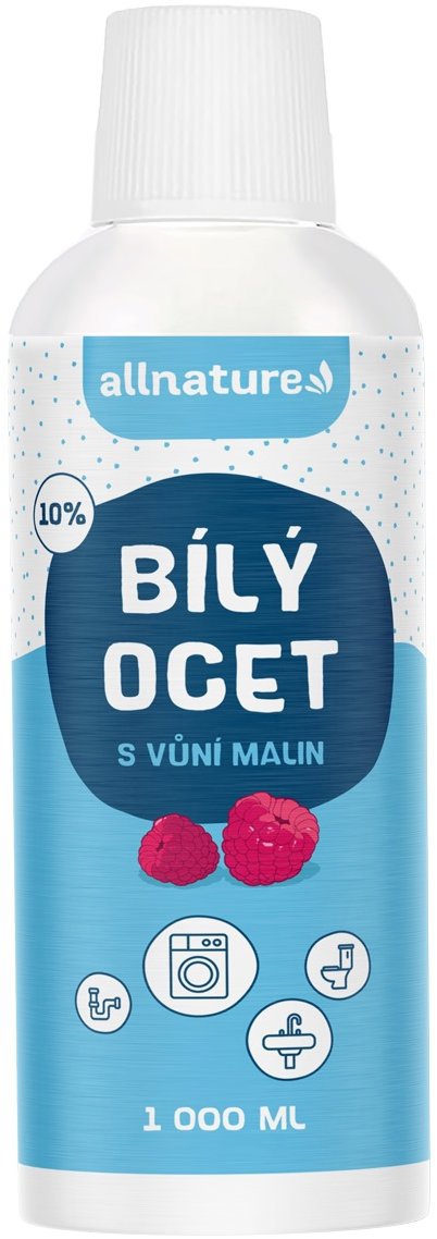 ALLNATURE Biely ocot 10 % s vôňou malín 1 l