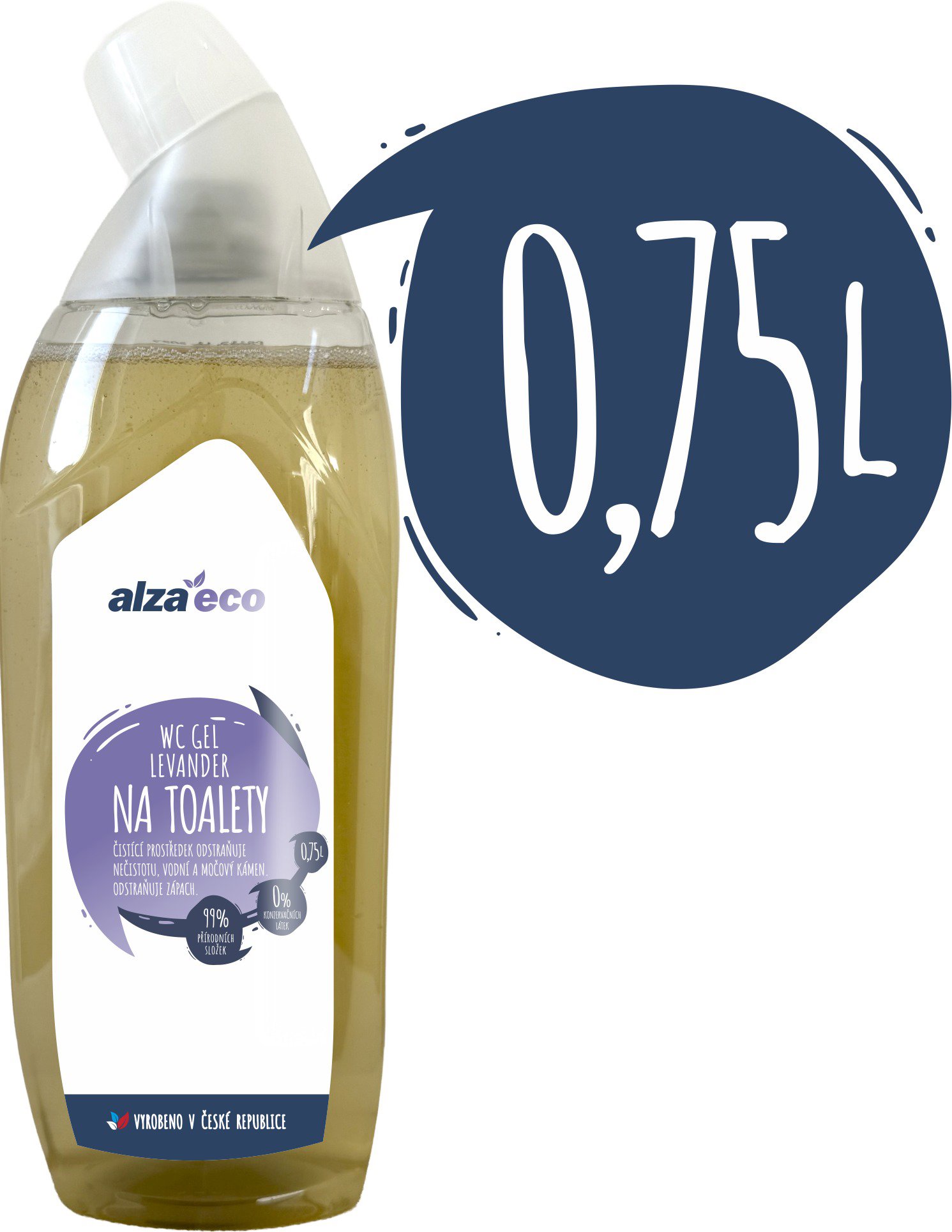 AlzaEco Levander na toalety 750 ml