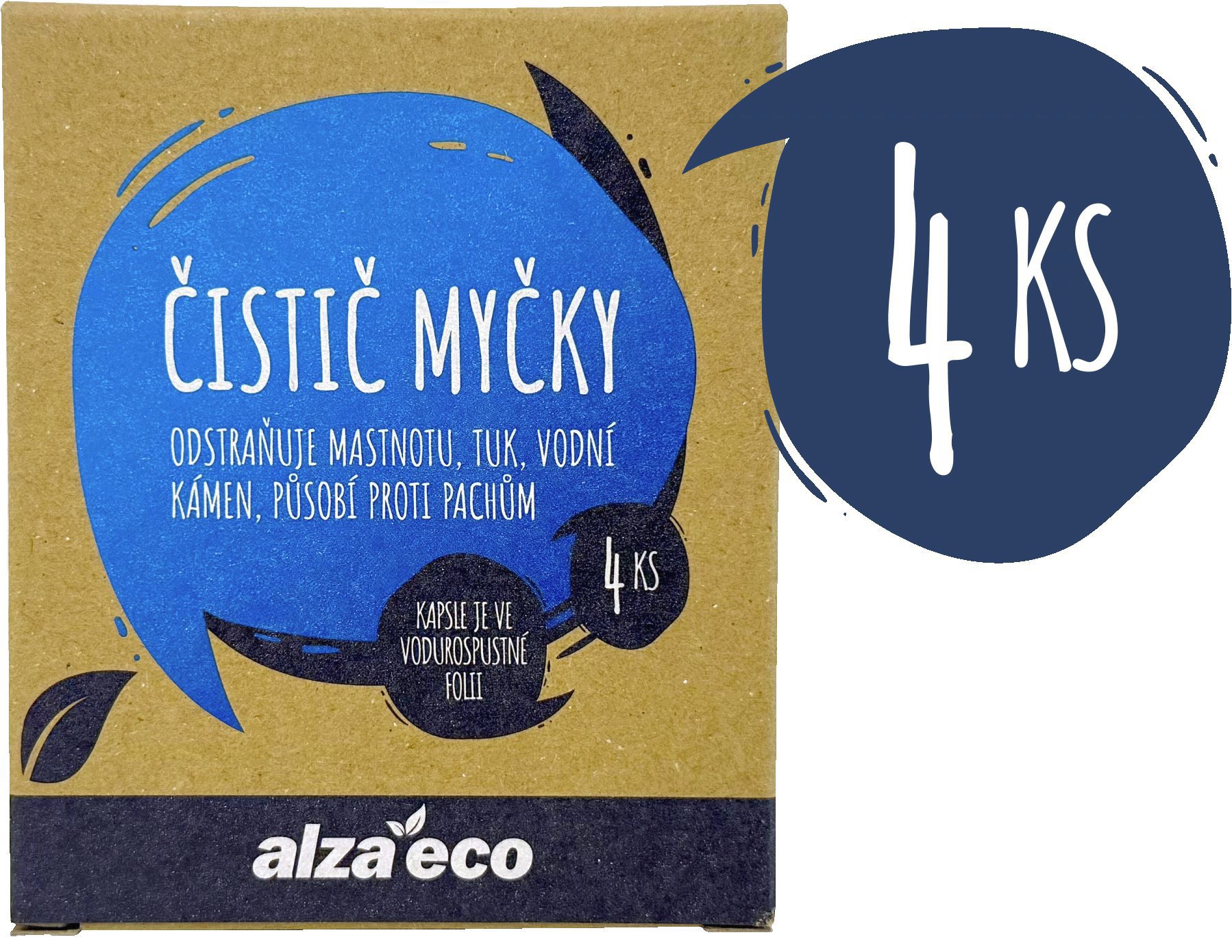 AlzaEco čistič umývačky 4 ks