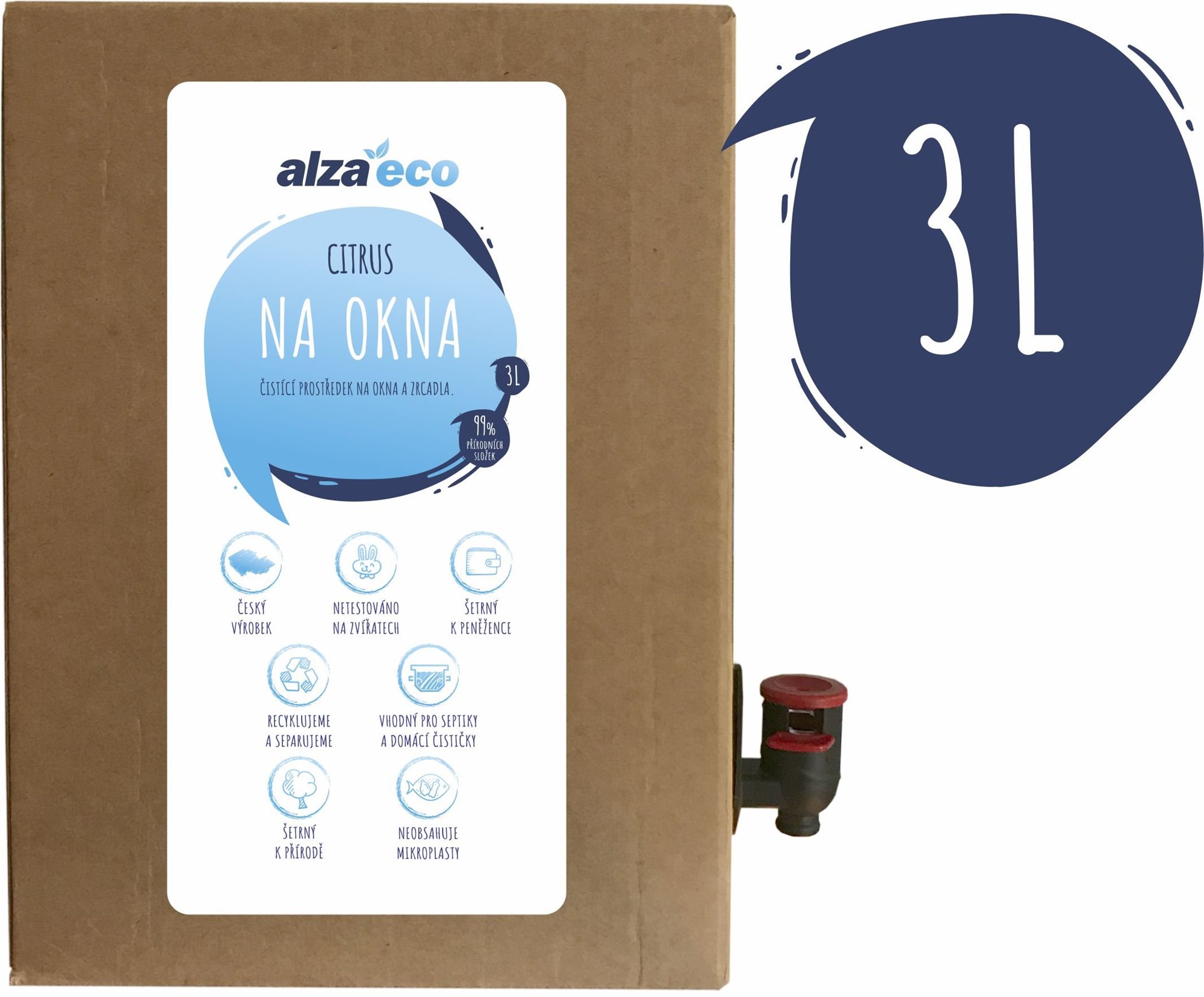 AlzaEco Citrus na okná 3 l