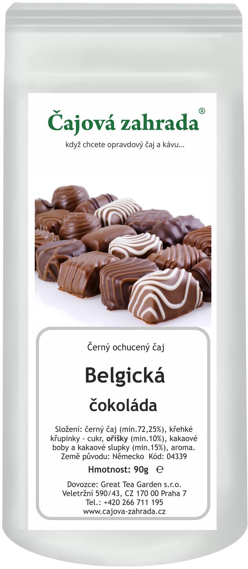 Čajová záhrada Belgická čokoláda – čierny ochutený čaj, 90 g