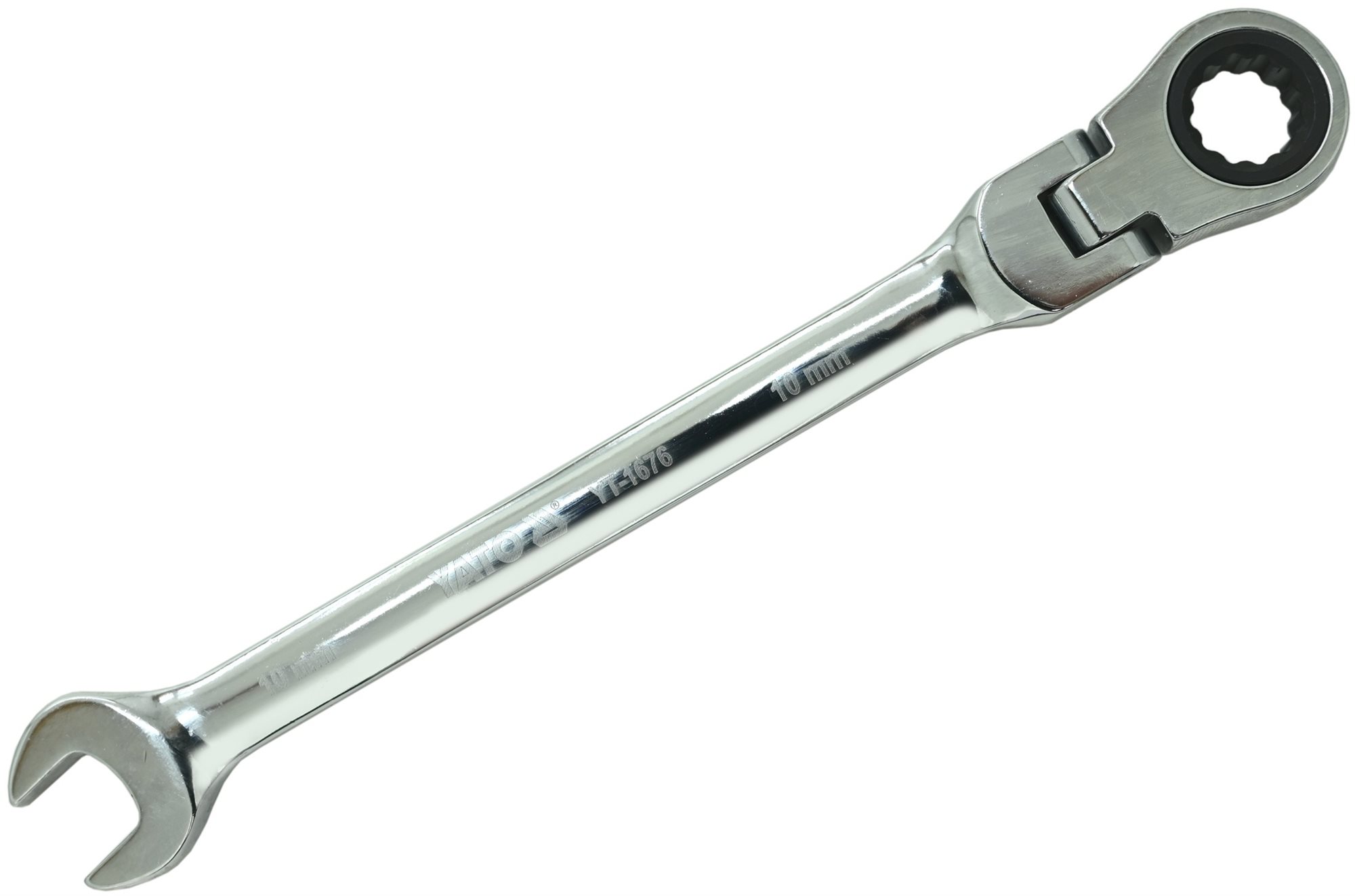 Yato Kľúč očkoplochý račňový 10 mm s kĺbom
