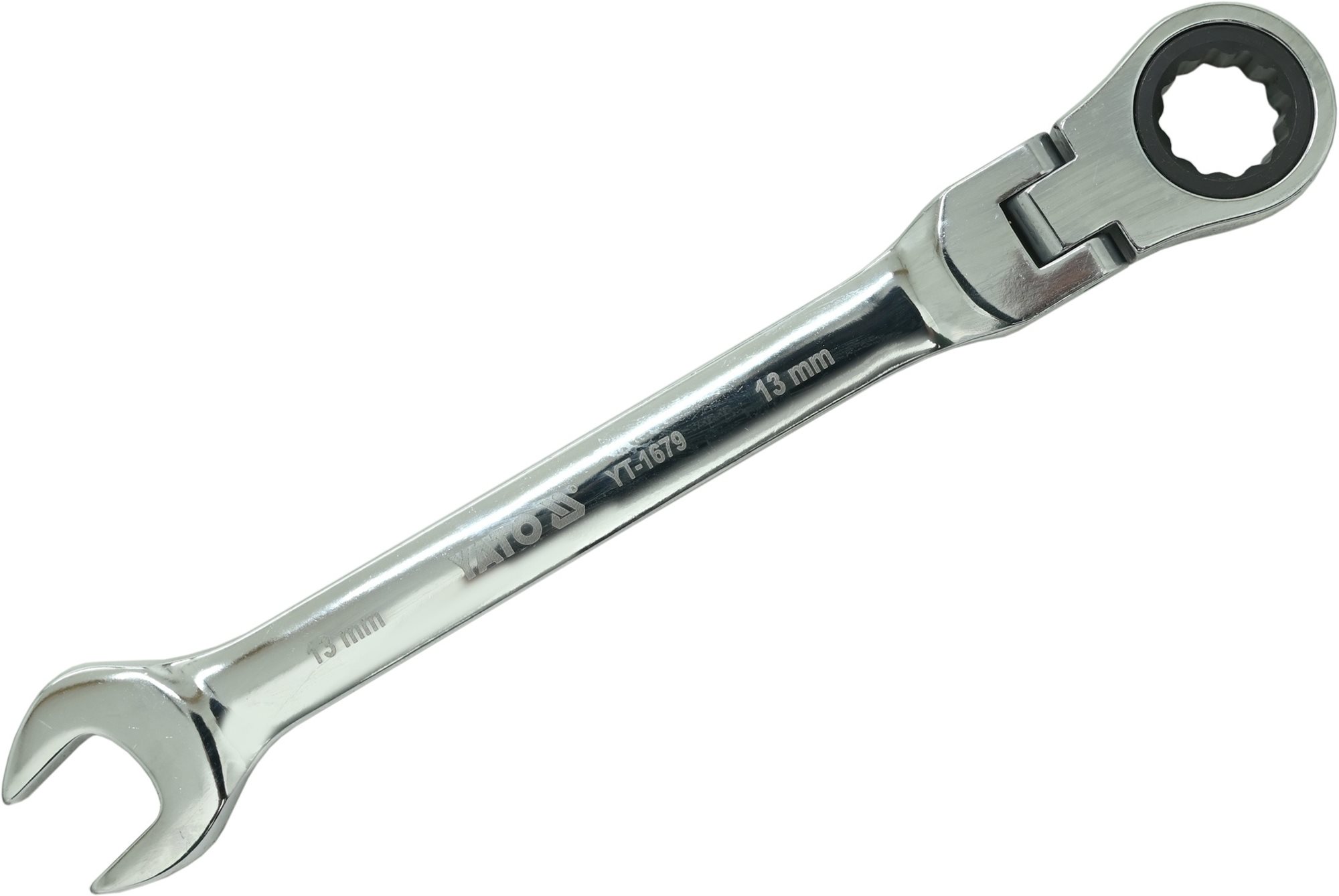 Yato Kľúč očkoplochý račňový 13 mm s kĺbom