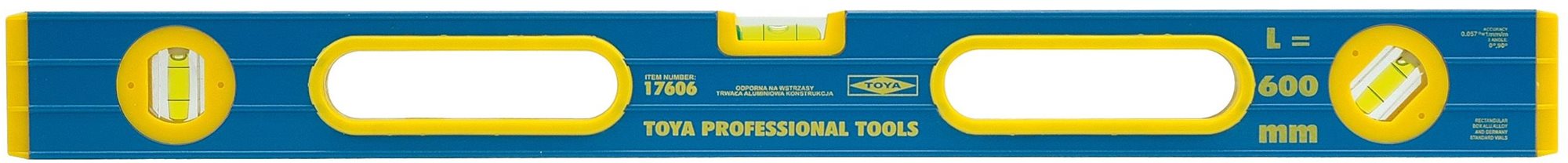VOREL Vodováha 600 mm 3 polohy dve držadlá