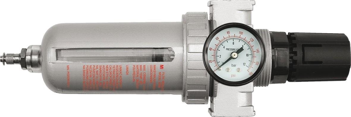 VOREL Regulátor tlaku vzduchu 1/2", 0-1MPa, s filtrom