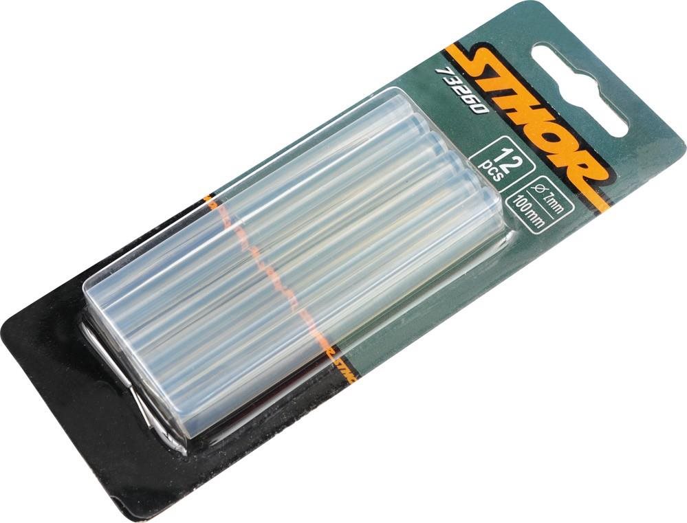 STHOR Tyčinka do tavnej pištole 7 × 100 mm (12 ks)