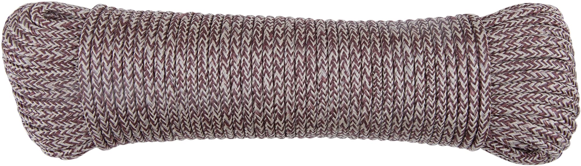 CON: P PP pletené lano 16-pramenné, 4 mm × 30 m, hnedé